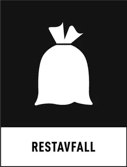 Nationell symbol för restavfall